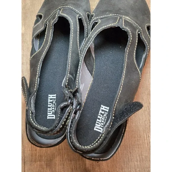 Duluth Trading Company Sandals 9.5 Black New Mary‎ Jane Style - Picture 5 of 9